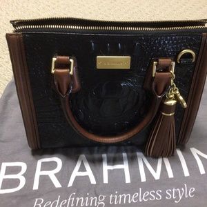 Brahmin Anywhere Convertible Black Vermeer